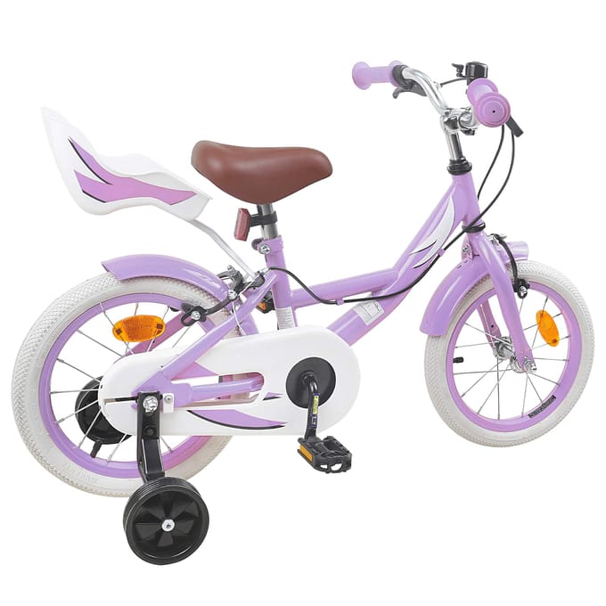 vidaXL - Kinderfiets - 12 - Inch - voor - 2-4 - jaar - oud - Paars