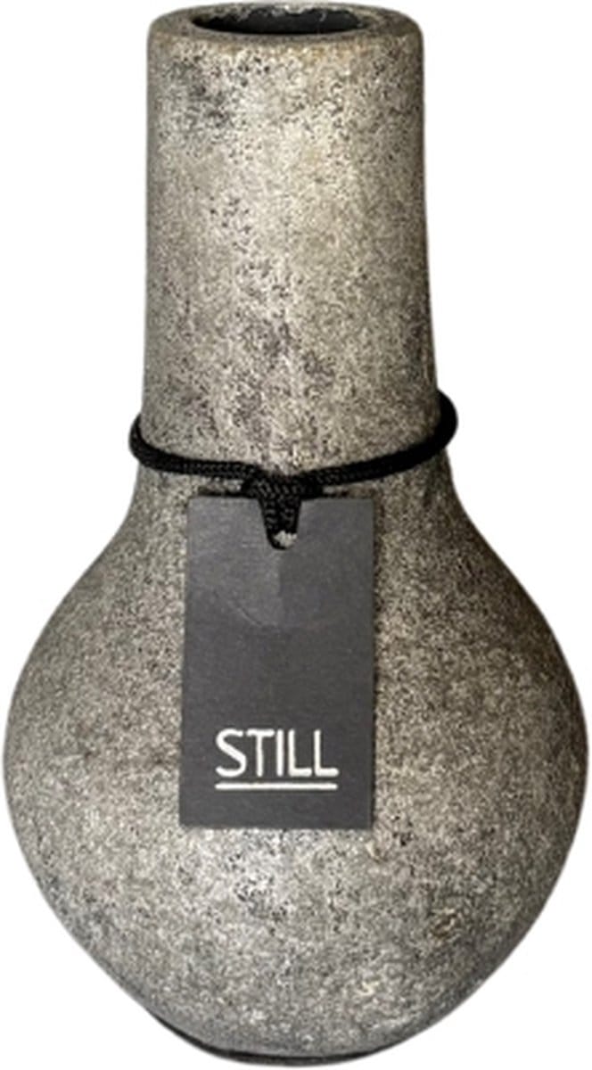 STILL - Flesvaas - Organisch - Earth - Grijs - 20 x 14 cm
