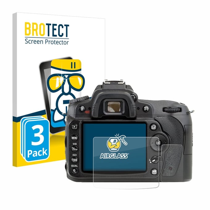 Screenprotector 3 Stuks voor Nikon D90 Beschermglas transparant