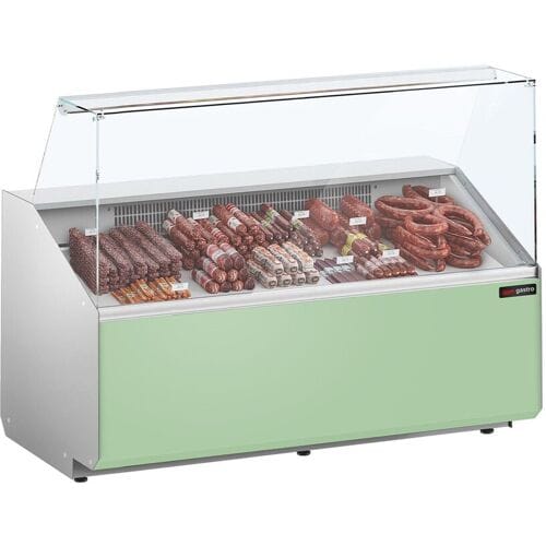 GGM Gastro Kühltheke - 1600mm - Frontblende Hellgrün