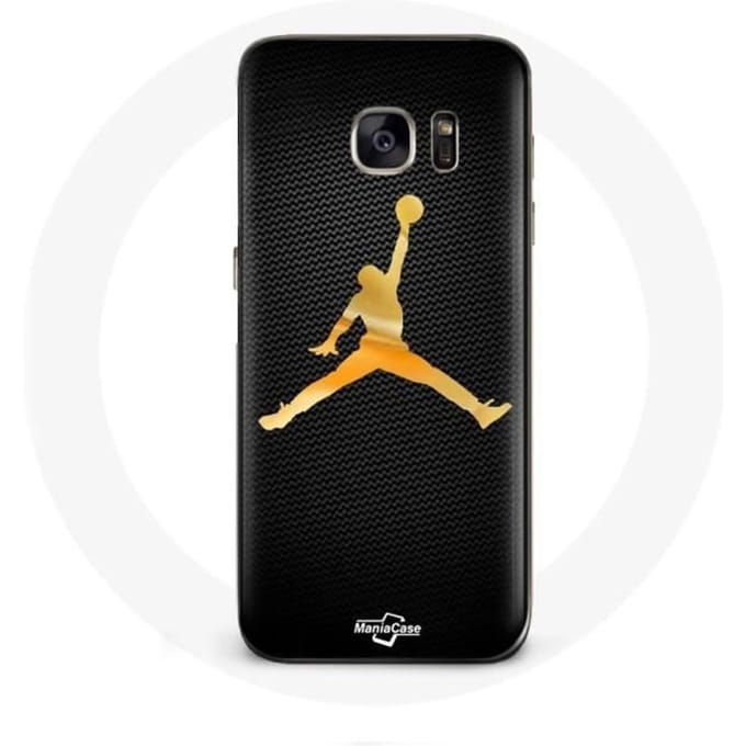 Coque - Michael Jordan - Samsung Galaxy S7 Air - Jaune - Logo - Souple jaune