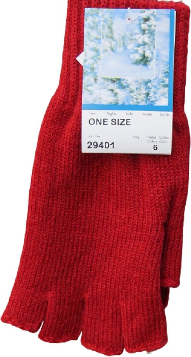 Handschoenen dames winter halve vingers - prijs per 2 paar