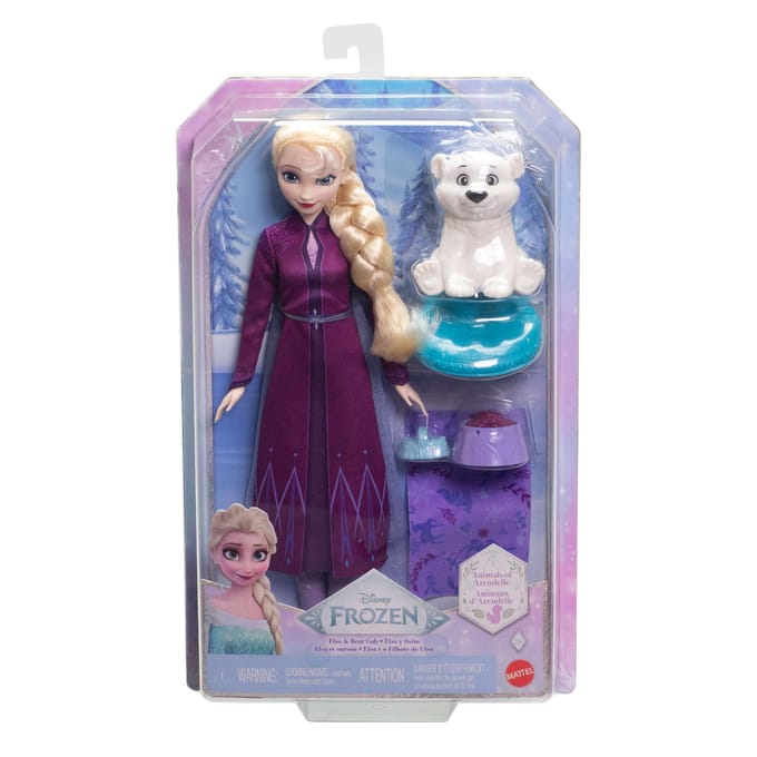 Mattel Frozen pop Elsa met berenwelp - Disney speelgoedpop.