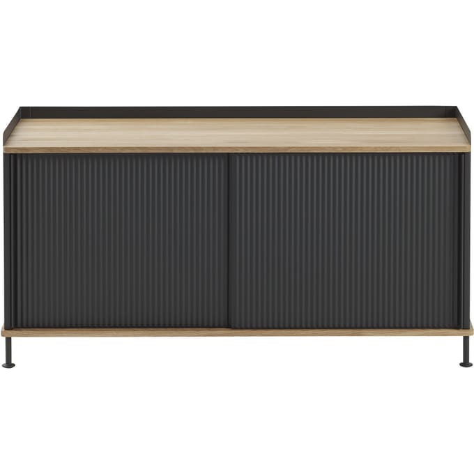Muuto Enfold Sideboard - oak/anthracite - 124 x 45 cm