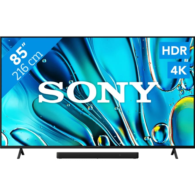 Sony Bravia 3 85" 4K Led (2025) + Sony HT-S2000 Zwart