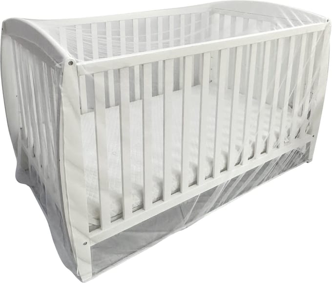 Deconet baby klamboe ledikant, L150x B90cm, wit, baby