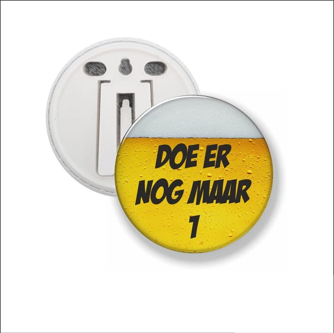 Button Met Clip 58 MM - Doe Er Nog Maar 1