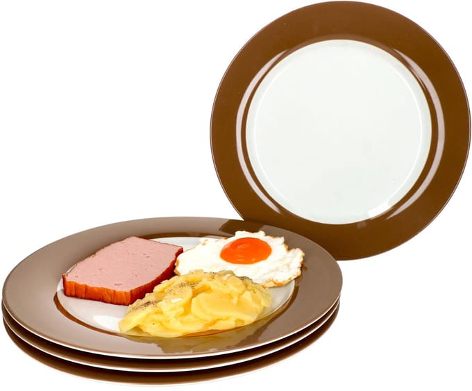 Set van 4 dinerborden 27cm Nougat Doppio - Ritzenhoff 545777