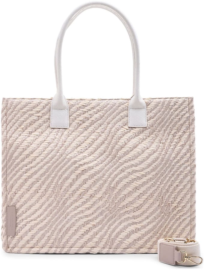 SEIDENFELT MANUFAKTUR shopper schoudertas Hulu Shopper Beige