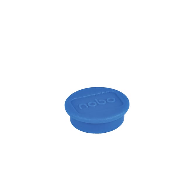 Nobo Magnetische Whiteboard Magneten, pak van 10 stuks, 13mm Gekleurde Magneten Blauw