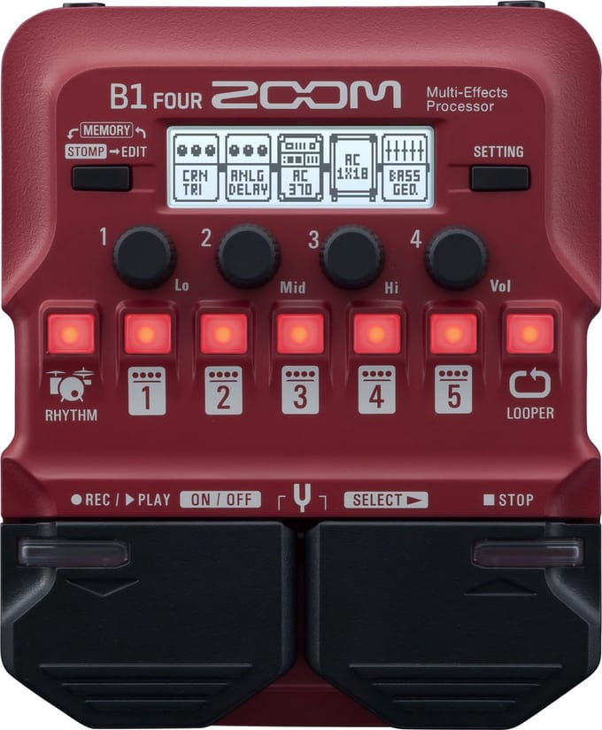 Zoom B1 Four - Bass multi-effect-unit