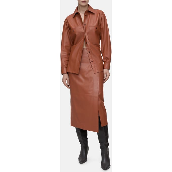 Closed Leather Shirt & Blouses Ferro Brown Taglia: S | Magliette intime Outlet | Donna | Marrone