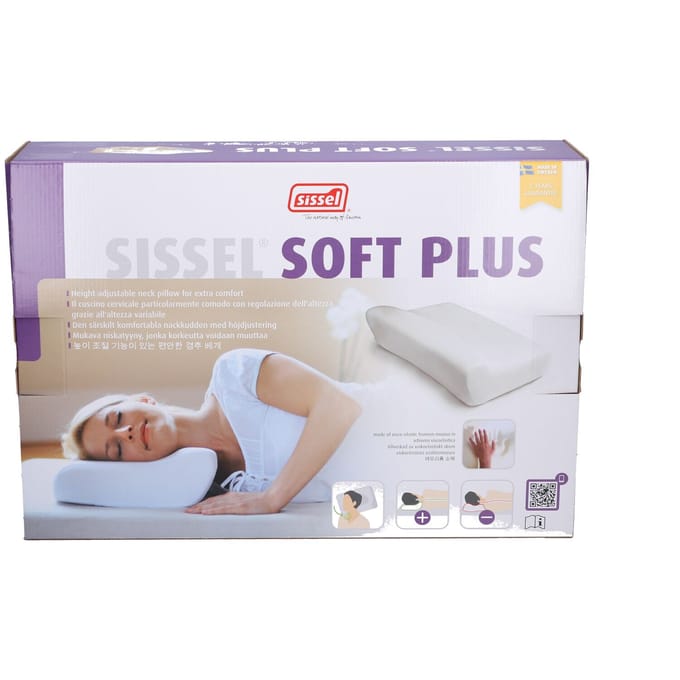 Sissel Orthopedisch kussen Soft Plus 47x33x(11-14) cm wit SIS-110.021