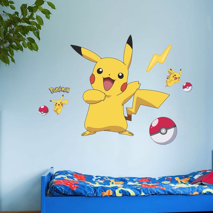 Pokémon Pikachu muursticker set