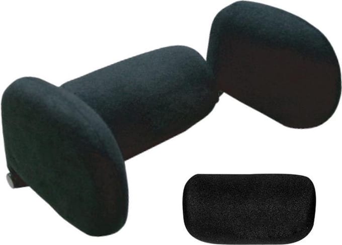 Reis-Hoofdsteun - AutoStyle Comfortline Universeel - Instelbaar  - Zwart
