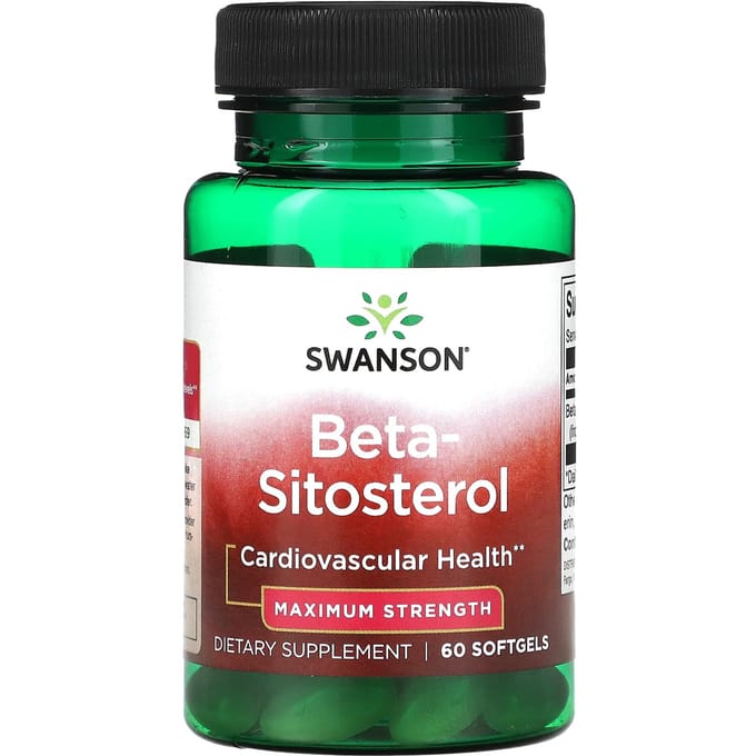 Beta-Sitosterol, Maximale Kracht, 160 mg, 60 Zachte Capsules