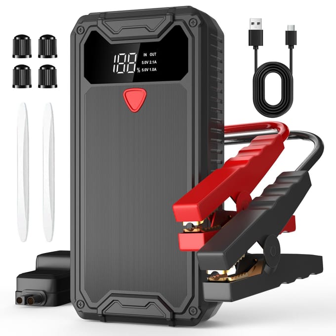 Auto Jumpstarter Booster Powerbank Batterijlader Eigotrav PD-J330 12V 6000A 10000mAh