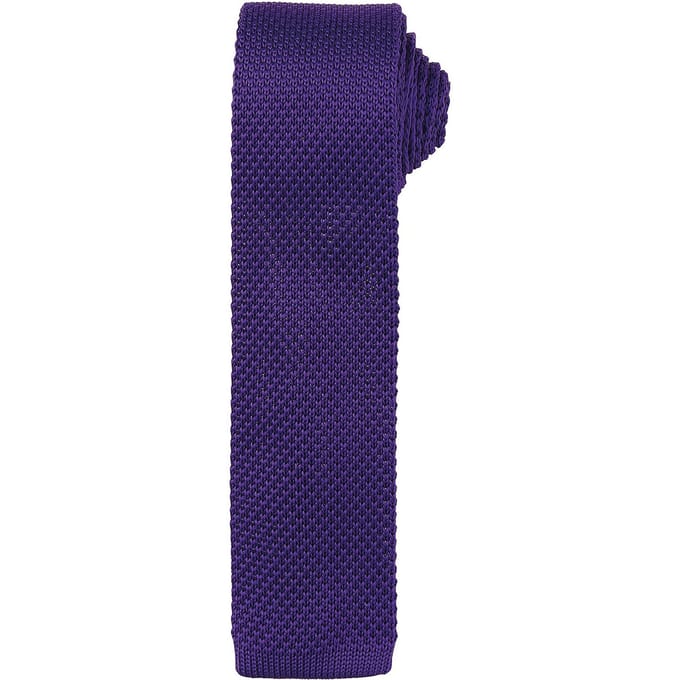 Premier Unisex gebreide stropdas voor volwassenen (Paars)