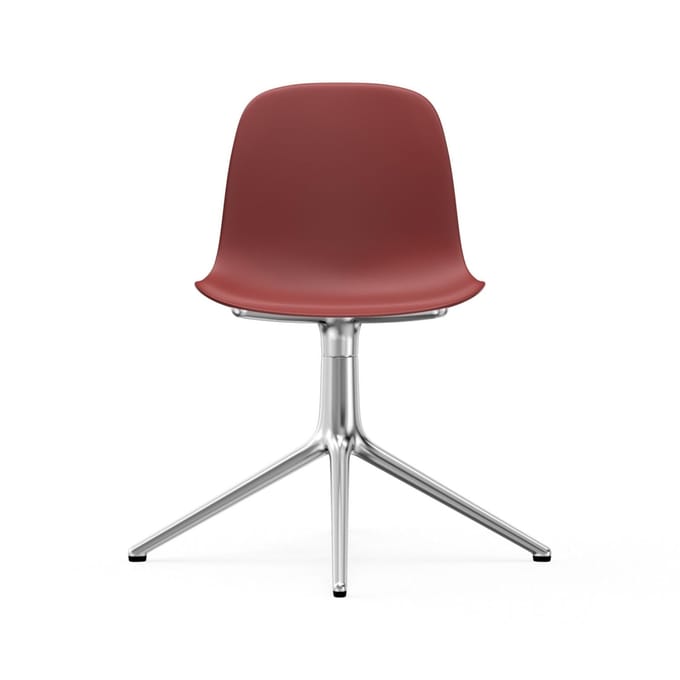 Normann Copenhagen - Form Draaistoel - rood - aluminium