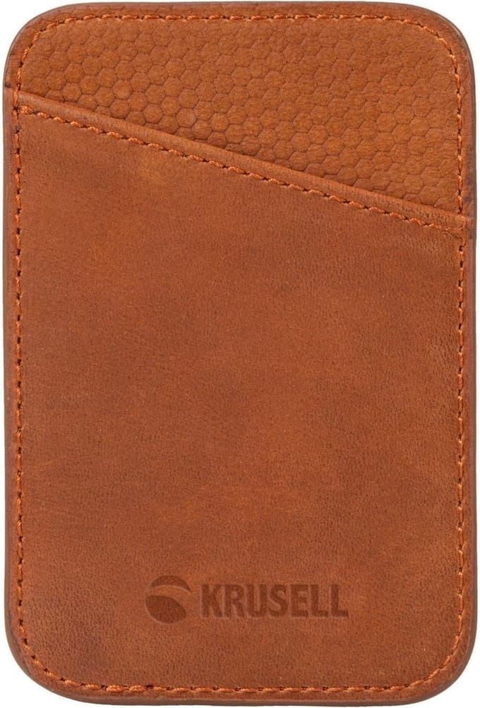 Krusell MagSafe Wallet - Cognac