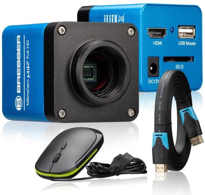 Bresser MikroCam Mini – Full HD HDMI Microscoopcamera met C-Mount & SD-slot