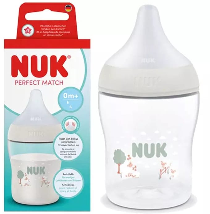 NUK Perfect Match Babyfles met Temperatuurindicator 150 ml – Siliconen Speen S 150 ml