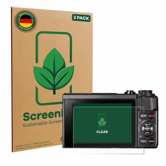 2 Stuks Screenprotector voor Canon PowerShot G7 X Mark II - Hoogwaardige Beschermfolie transparant
