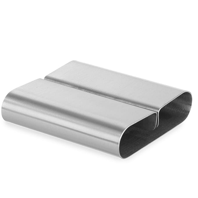 HENDI Menukaart houder – roestvrij staal – set van 6 – 80x77x18 mm