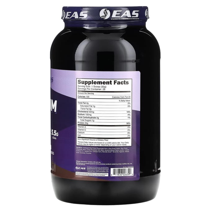 EAS, 100% Platinum Whey, Chocolade-ijs, 2 lb (907 gram)