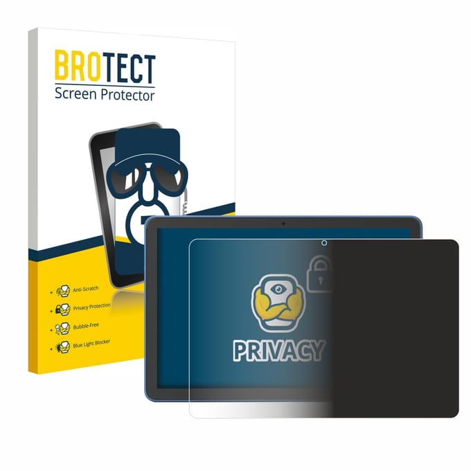 BROTECT - privacy screenprotector voor Amazon Fire HD 10 2023 (13. Gen.) - Folie Beschermfolie Blauwlichtfilter