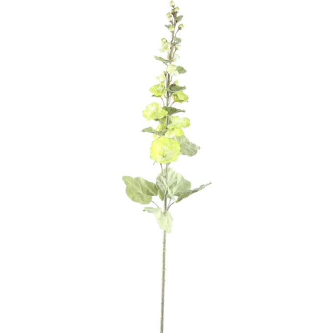 PTMD Kunstbloem Hollyhock - 65x26x114 cm - Plastic - Groen