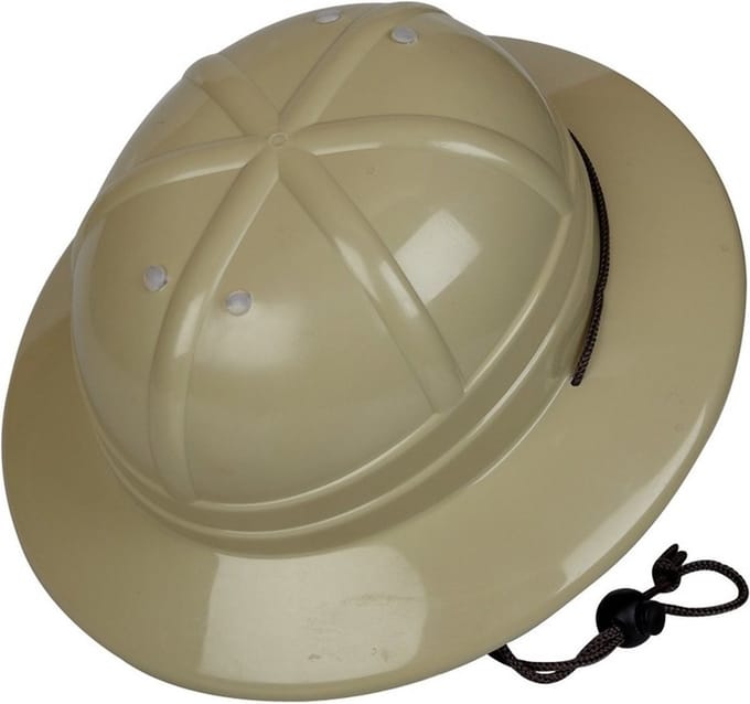 Ravensden Safarihelm - Kaki jungle helm voor kinderen - Carnaval accessoires