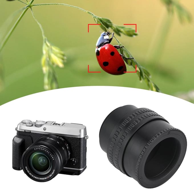 M42 naar M42 Verstelbare Focus Helicoid Lens Adapter Macro Buis Accessoire 25-55mm black