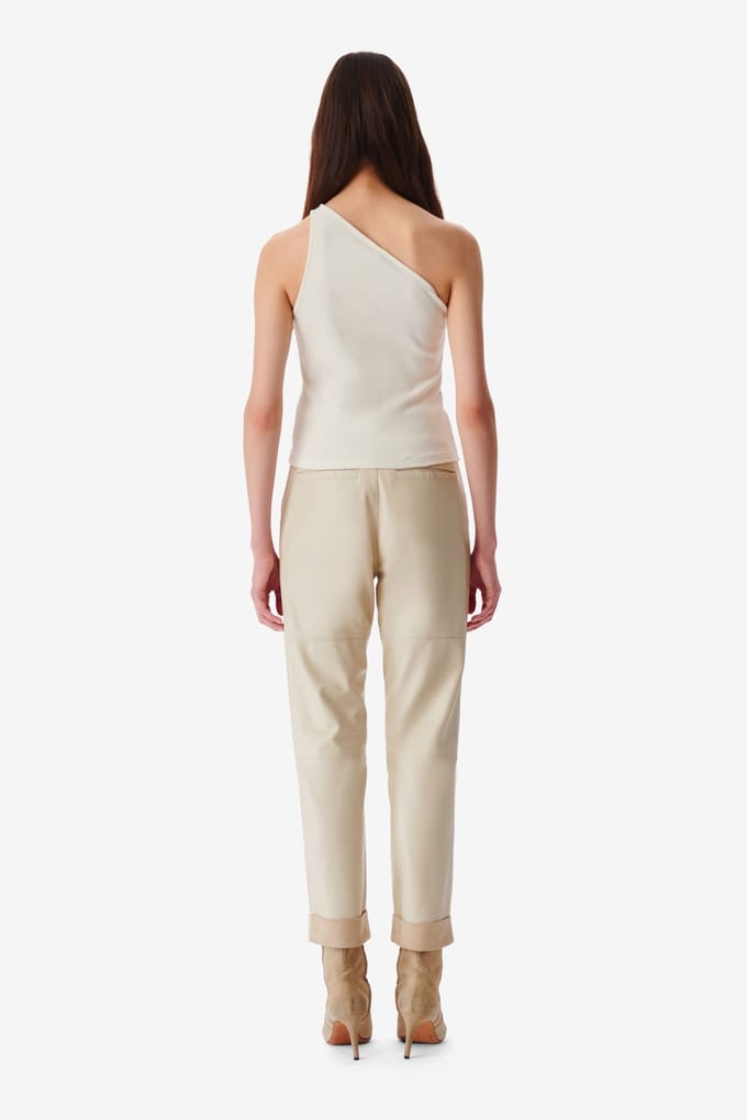 IRO Paris Pivo Top Cloudy White Taglia: L | Canottiere Outlet | Donna | Bianco