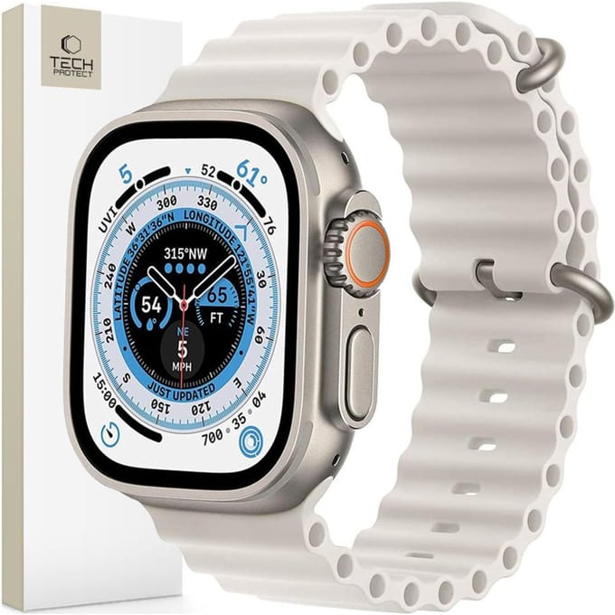 TECH-PROTECT - ICONBAND - PRO APPLE WATCH - 4 / 5 / 6 / 7 / 8 / 9 / SE / ULTRA - 1 / 2 - (42 / 44 / 45 / 49 - MM) - BEIGE