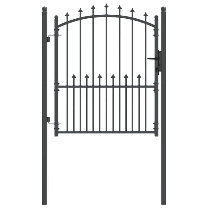 vidaXL Hekdeur met spijkers EMMEN 104 x 109,5 cm Vergrendelbaar