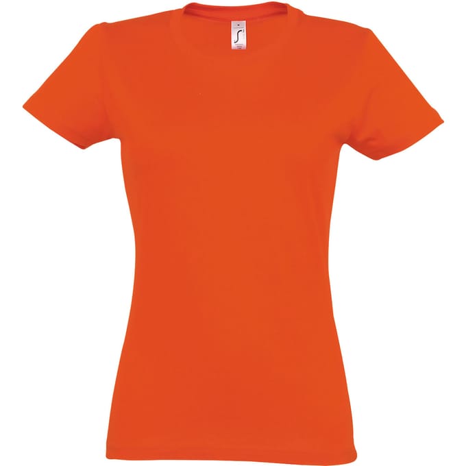SOLS Dames/dames Imperial Heavy Short Sleeve T-Shirt (Oranje)
