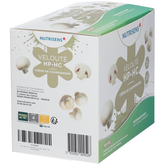 NUTRISENS VELOUTE HP/HC Champignonsoep 4x80 Poeder