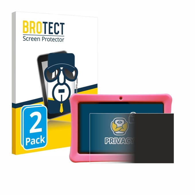 BROTECT - privacy screenprotector voor Contixo Kids 7" Tablet - Folie Beschermfolie Blauwlichtfilter 2 Stuks