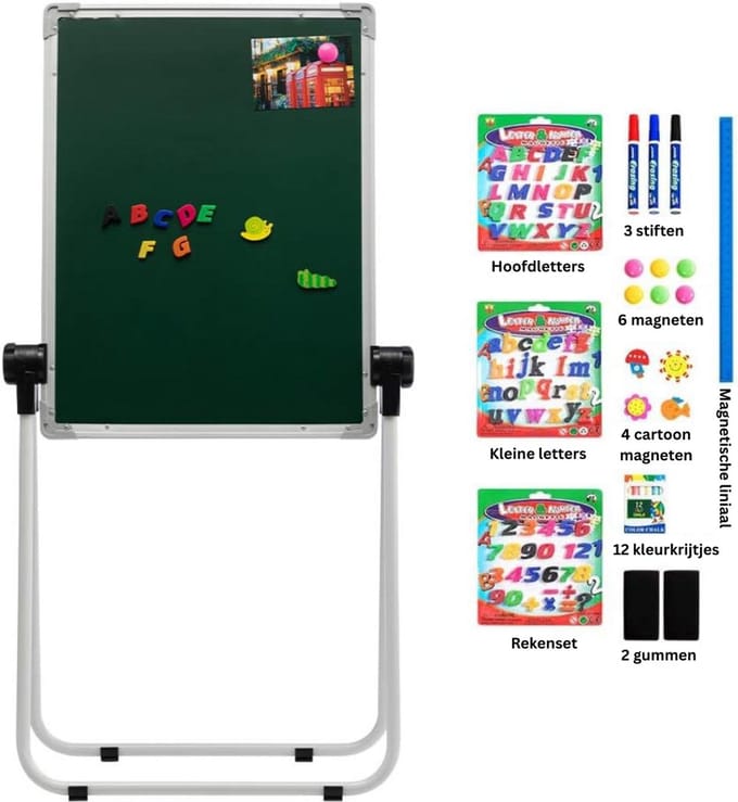 Mobiel Whiteboard - Weekplanner - Maandplanner - Jaarplanner - Magnetisch - Wit