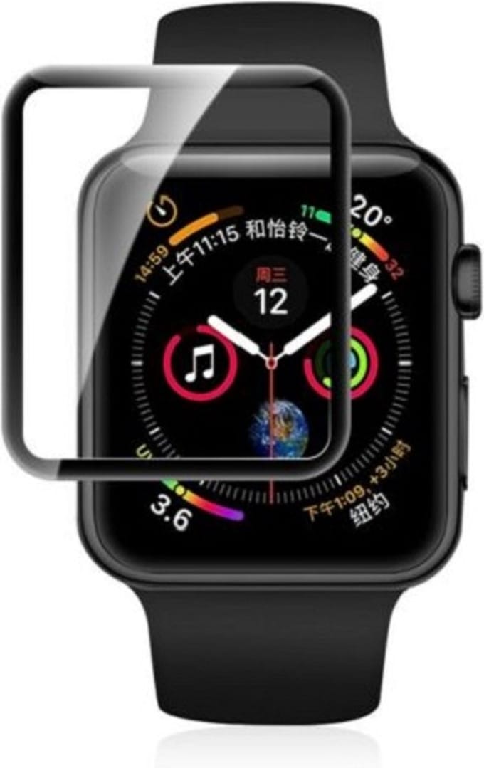 PMMA Volledige Cover Screen Protector Voor Apple Watch Series 7 - 45mm