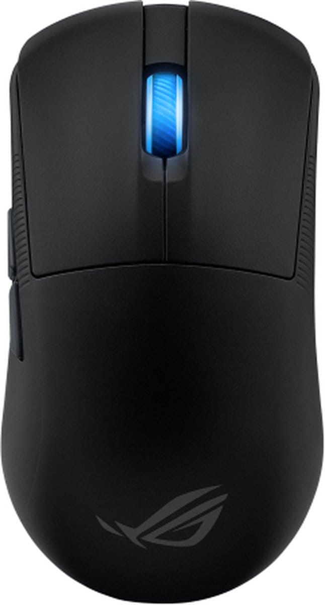 ASUS ROG Harpe Ace Mini Zwart - Muis Bedraad & draadloos - optisch - 42000 DPI - USB Type-C - Bluetooth - 2.4Ghz - Zwart