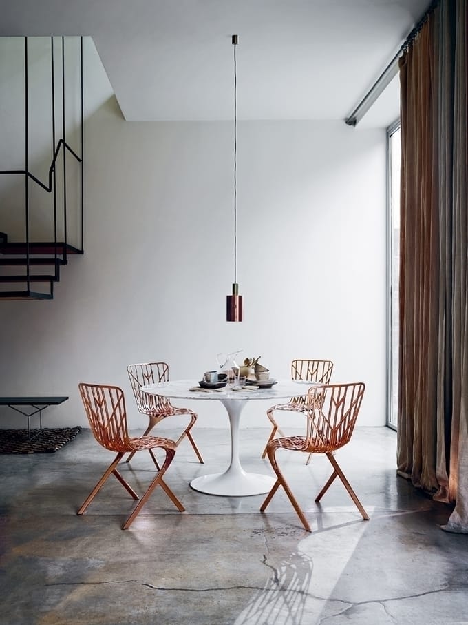 Knoll International - Saarinen Eettafel - rond - Ø 152 cm - wit - Laminaat wit