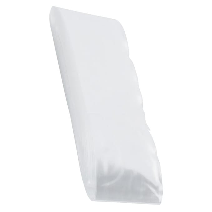 50m x 50mm Plastic Eetbare Worst Ham Hotdog Darm Schil voor Worst Maken white