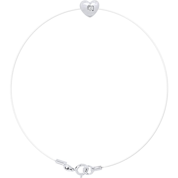 Diamond Bracelet HART 0030 Cts Nylon Transparant 925