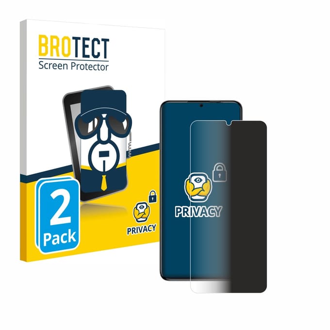 BROTECT - privacy screenprotector voor Oukitel C50 - Folie Beschermfolie Blauwlichtfilter 2 Stuks