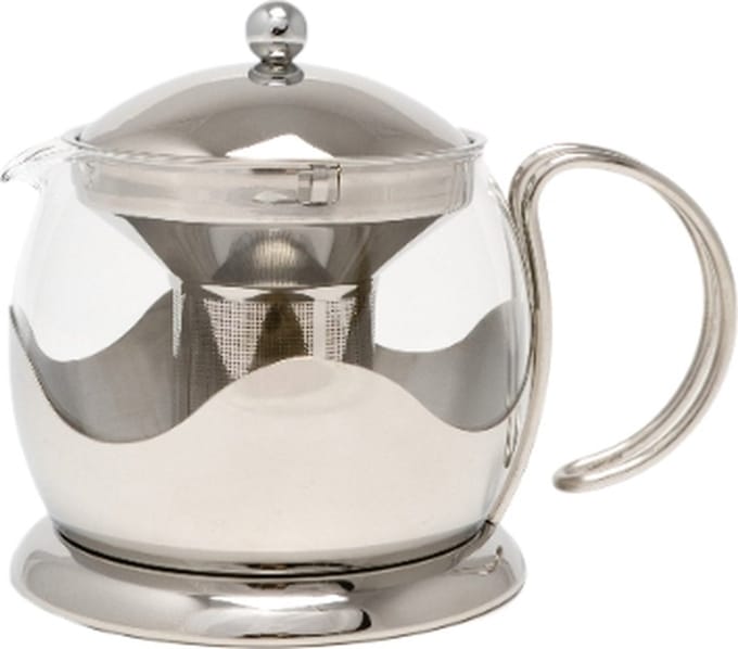 Theepot met Zeef, 1 L, Glas, Zilver - La Cafetière | Izmir