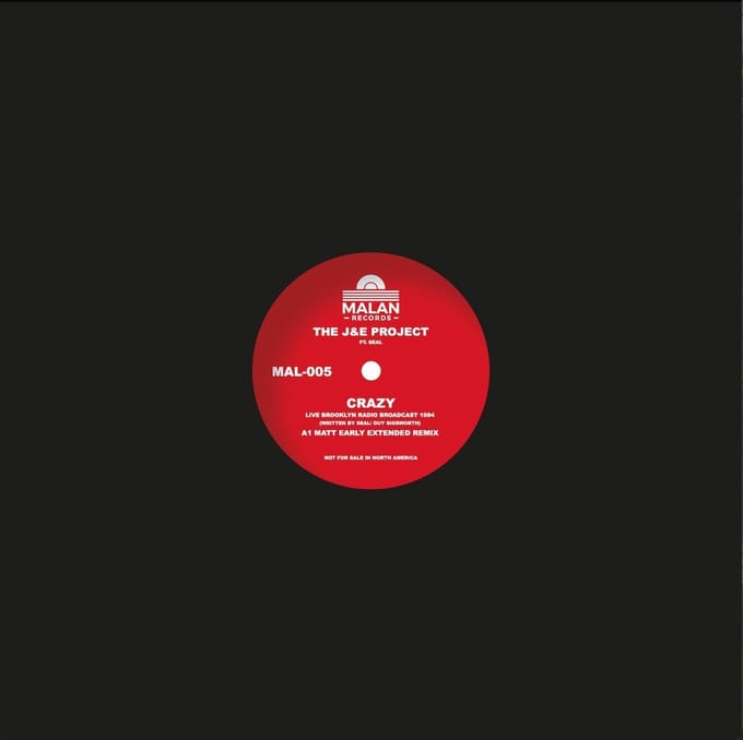 J & E Project Featuring Seal - Crazy (12"Single) (Coloured Vinyl)