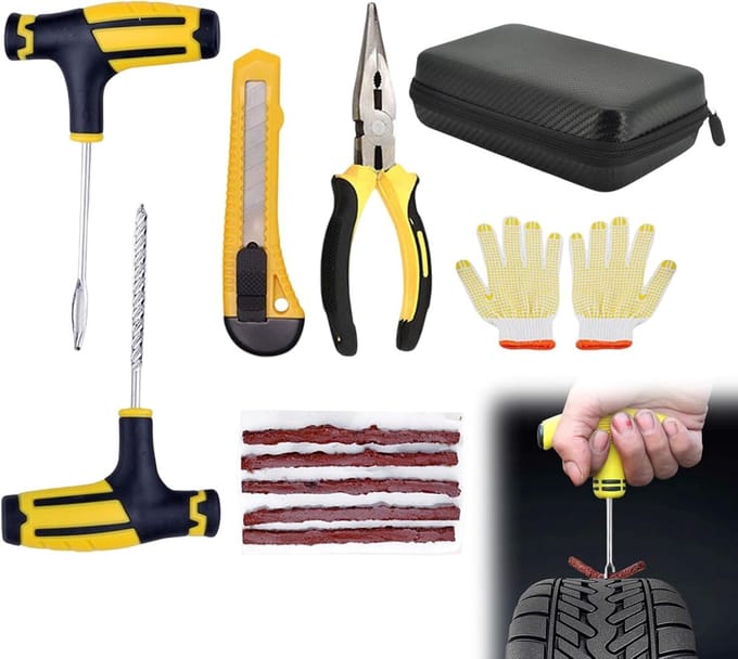 Complete Banden Reparatieset voor Auto, Motor, Fiets en SUV