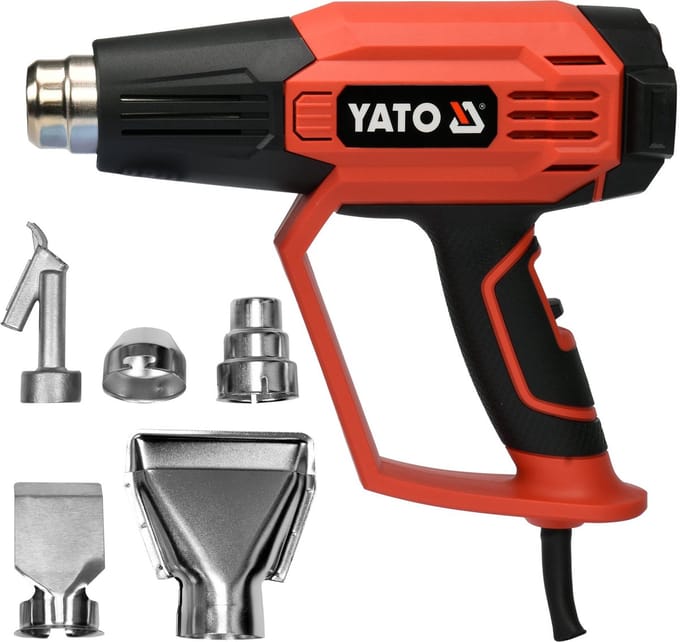Yato YT-82296 - Elektrische Verfbrander - 1600W - LCD Scherm - Temperatuurregeling